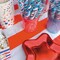 24 Count Foil Patriotic Star Shaped Paper Dessert Plates Red Blue Silver 7 Inch